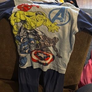 Marvel Avengers Pajama Set - Blue and Multicolor